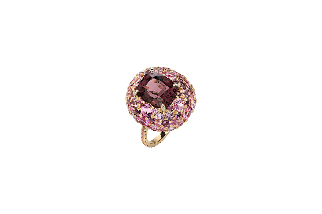 Кольцо с сиреневой шпинелью украшения Dzhanelli Jewellery House