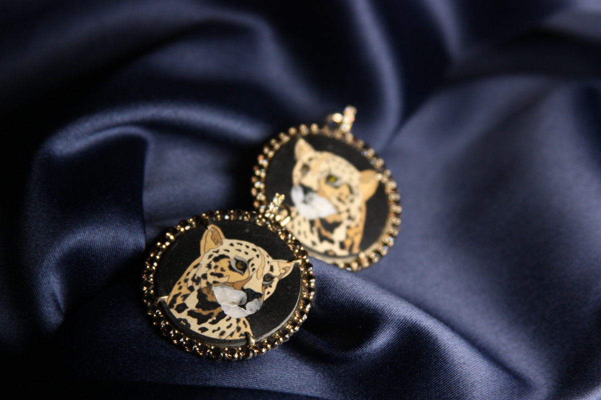 Серьги «Гепарды» украшения Dzhanelli Jewellery House