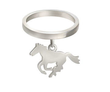 Кольцо с подвеской «лошадь» Gather Luck